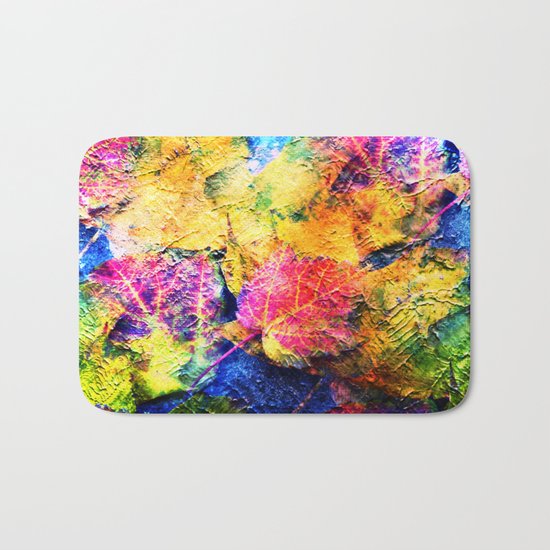 Fall Leave Abstract Bath Mat