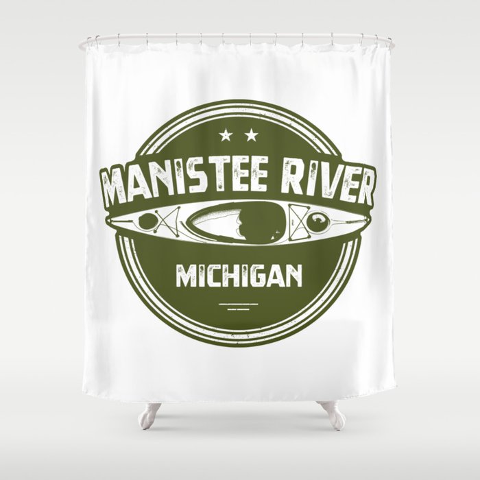 Manistee River Michigan Shower Curtain