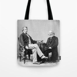 Senator Charles Sumner and Henry Wadsworth Longfellow - 1863 Tote Bag