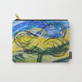 Valley With Tree Carry-All Pouch | Abstracttree, Homedesign, Abstract, Acrylic, Pattern, Abstractdesign, Homedecor, Christianeschulze, Tree, Other 