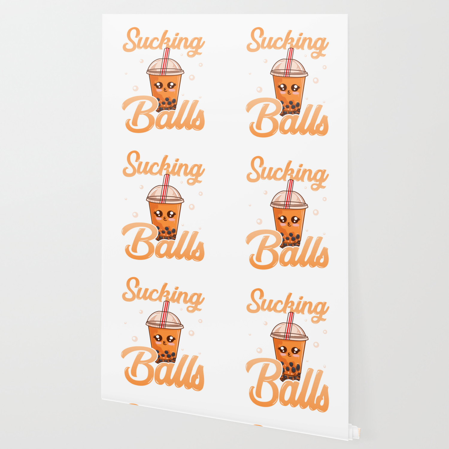 Funny I Love Sucking Balls Boba Tea Pun Gag Gift Wallpaper by The Perfect  Presents | Society6