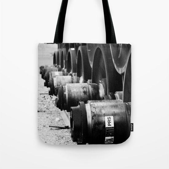 Rail Wheel Tote Bag