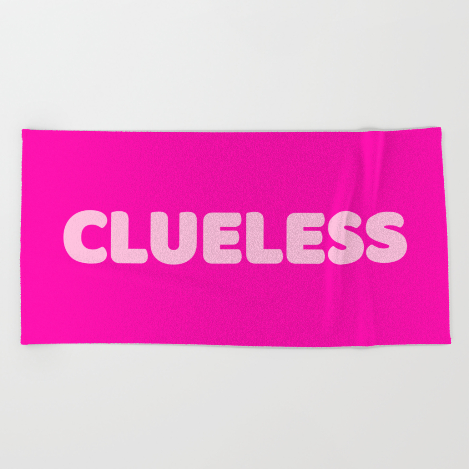 Clueless I Beach Towel By Lemonpepper Society6