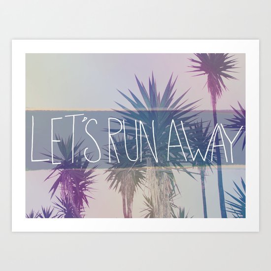 Let's Run Away: Monte Verde, Costa Rica Art Print