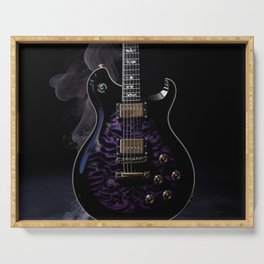 Smoky Jazz Guitar - Oil Style Serving Tray