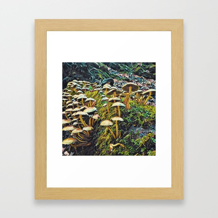 Who Said Mushroom Framed Art Print