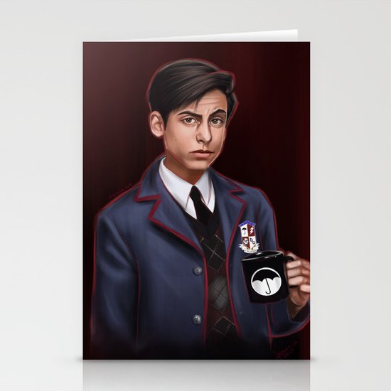 Number Five Inspired Digital Painting Stationery Cards By