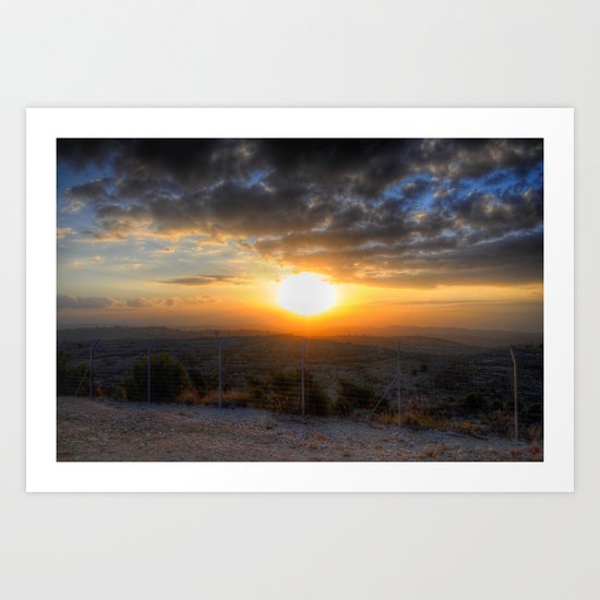 Sunset Over Hezbollah Art Print
