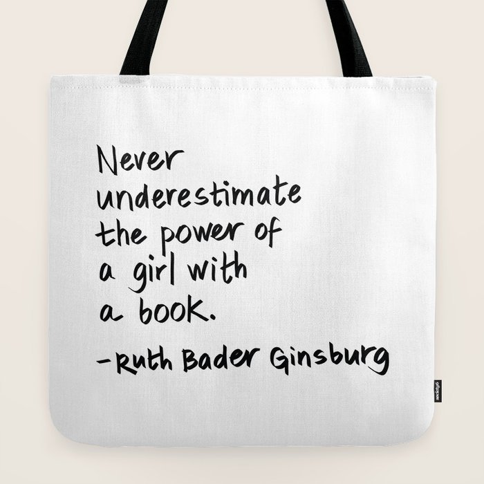 Ruth bader ginsburg tote online bag