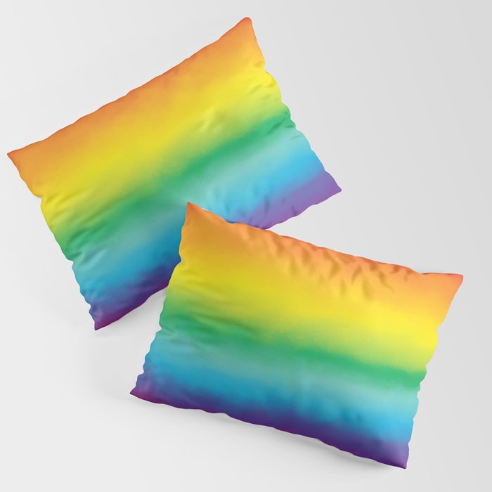 Watercolor Rainbow Pillow Sham