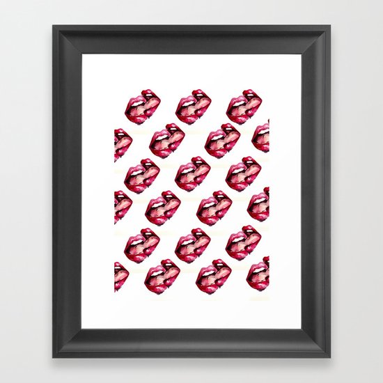 Kiss me Framed Art Print
