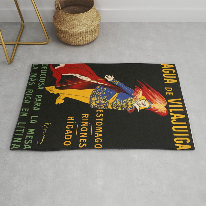 Agua De Vilajuïga 1907 Posters by Leonetto Cappiello Vichy Catalan mineral content Rug