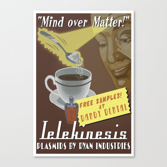 Bioshock: Mind over Matter! - Telekinesis plasmid Canvas Print