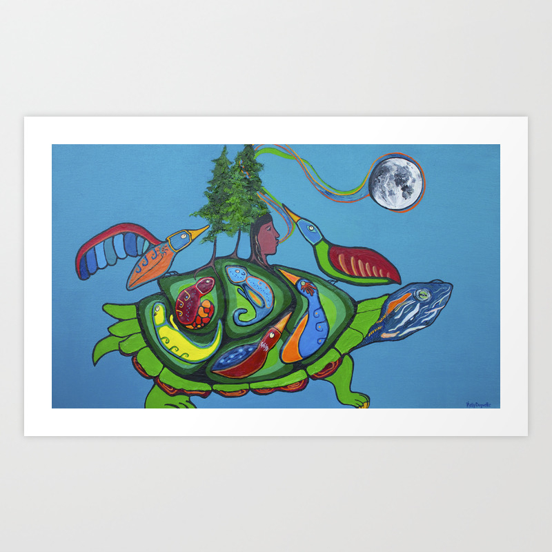 Turtle Island and the Creation Story Art Print