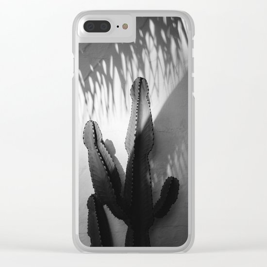 Monochrome SoCal Shadows Clear iPhone Case