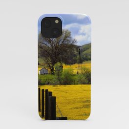 Field of Poppies And Windmill iPhone Case