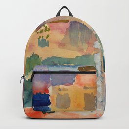 Paul Klee "Garden in St. Germain, The European Quarter Near Tunis 1914" Backpack