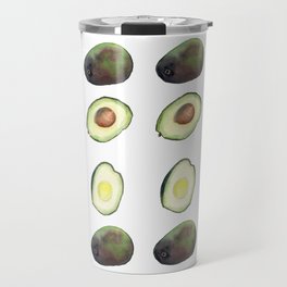 Avocado Watercolor Travel Mug