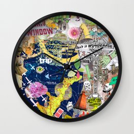 Desistance - ONE Wall Clock | Digital, Collage, Art, Jx3 