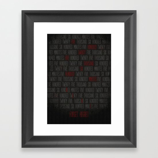 RENT Framed Art Print
