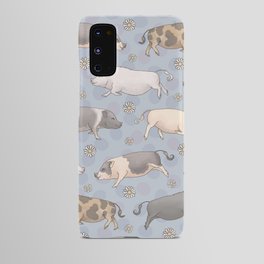 Mini Pig Parade - Blue Android Case