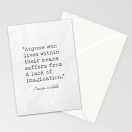 Oscar Wilde q70 Stationery Card