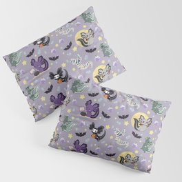 Spooky Axolotl Pattern Pillow Sham