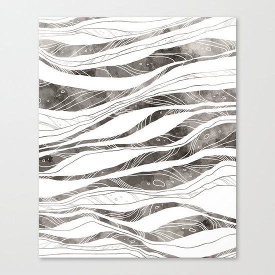Tidal - B&W Canvas Print