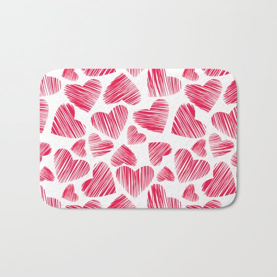 Hearts Bath Mat