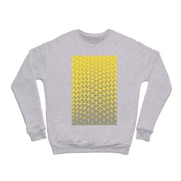 Geometric Gradient Wave Pattern Pantone Illuminating & Ultimate Gray 2021 Color of the Year 2 Crewneck Sweatshirt