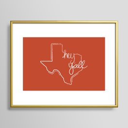 hey y'all – inverse Framed Art Print