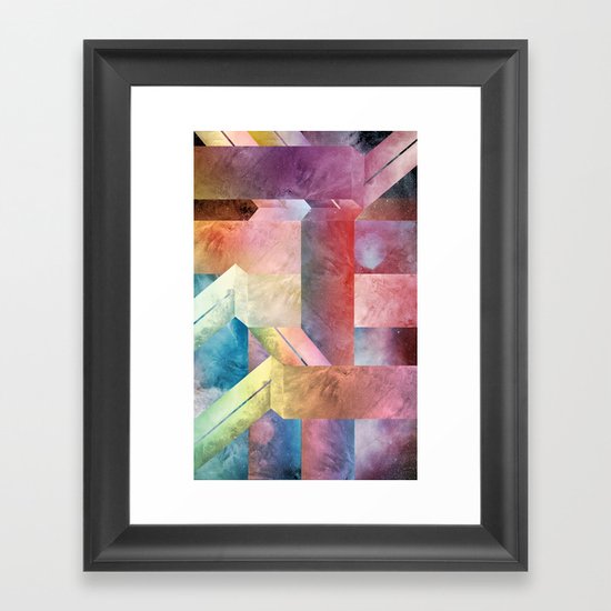space hipster Framed Art Print