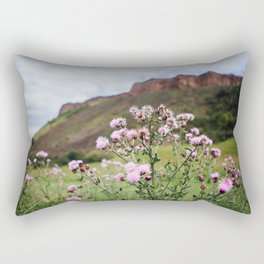 Finding Floral Friends at Arthur's Seat in Edinburgh, Scotland Rectangular Pillow