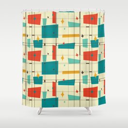 Beautiful Mid Century Pattern Design Shower Curtain