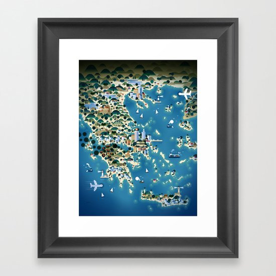 Greece Framed Art Print