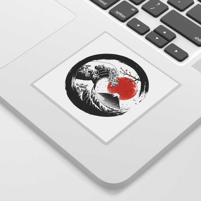 The Great Sumi Wave Sticker