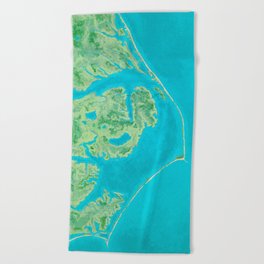 Outer Banks from Above Beach Towel