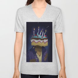Cakeface V Neck T Shirt