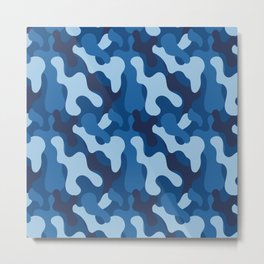 Cool Camouflage Pattern Metal Print