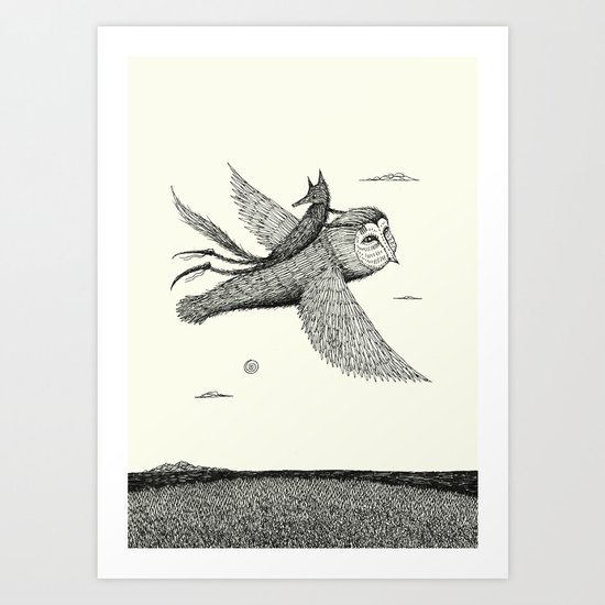 'Leaving' Art Print