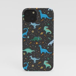 Dinosaurs in Space in Blue iPhone Case | Greendinosaur, Dinosaurlover, Bluedinosaur, Stars, Graphicdesign, Outer Space, Brontosaurus, Outerspace, Curated, Dinosaurnursery 