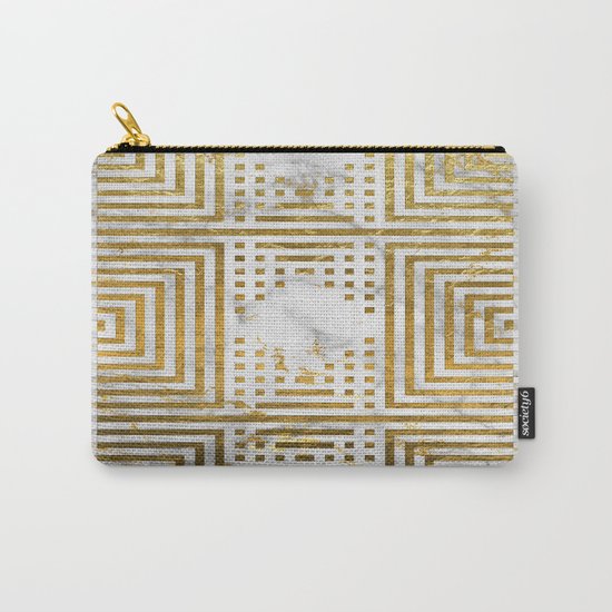 Marble and Gold Pattern #2 Carry-All Pouch