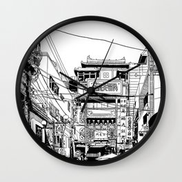 Yokohama - China town Wall Clock