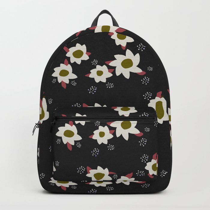 Lagoa Flowers - Black Backpack