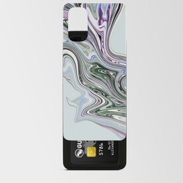 Multicolor marbled dynamic curved lines  Android Card Case