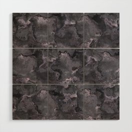 Purple and Gray Marble Stone Wood Wall Art