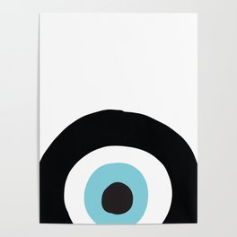 Black Evil Eye Nazar Poster