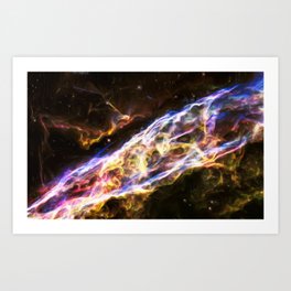Veil Nebula Art Print
