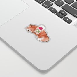 The Fox and The Rose Sticker