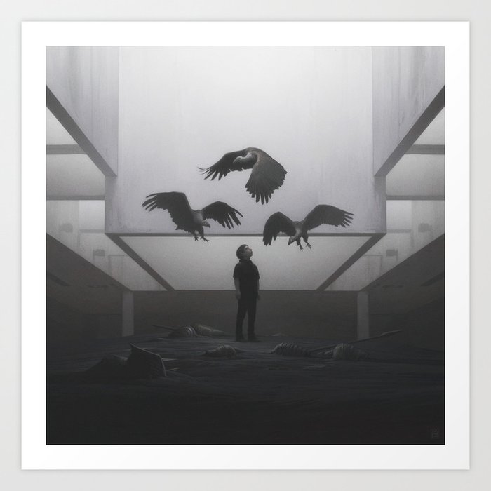 Vultures Art Print